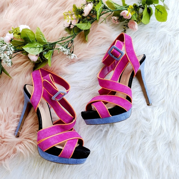 Jessica Simpson Shoes - 🎉HP🎉Jessica Simpson Neon Platforms